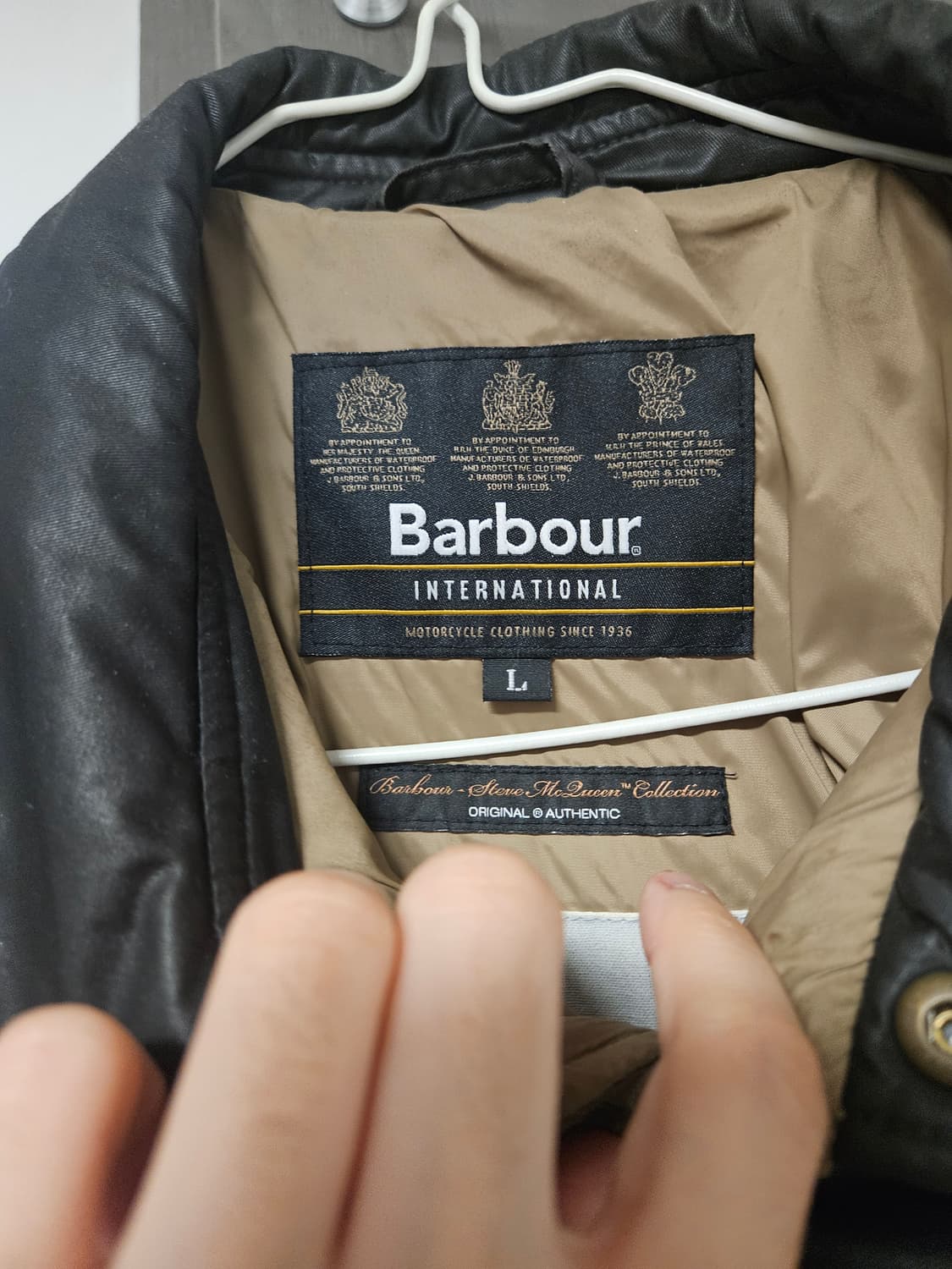 [L] 바버 X 스티브 맥퀸 퀼팅 자켓 블랙 상품이미지5