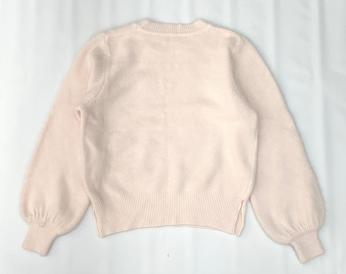 🍓딸기우유 벌룬 소매 니트🍓오네갸루 갸루 핑크 히메 앙고라st 상품이미지4