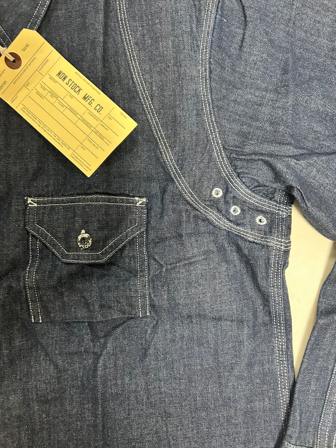 [새상품 2XL] 브론슨 데님 워크 셔츠 상품이미지6