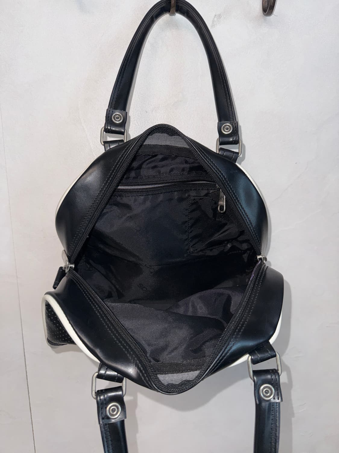 Adidas black leather mini bowling bag 상품이미지6