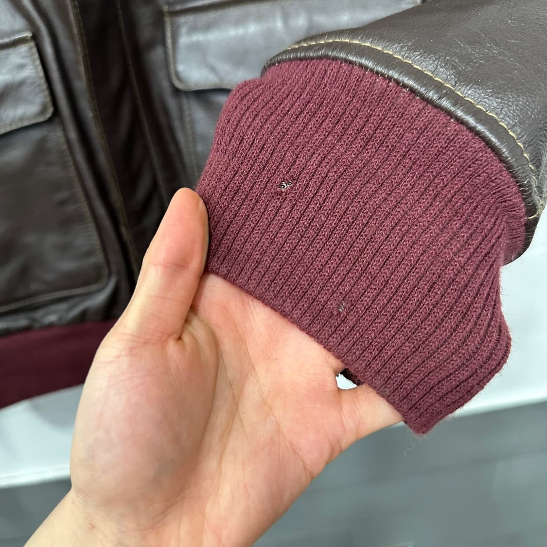 일본 Twnty works A-2 플라이트 가죽자켓 상품이미지5