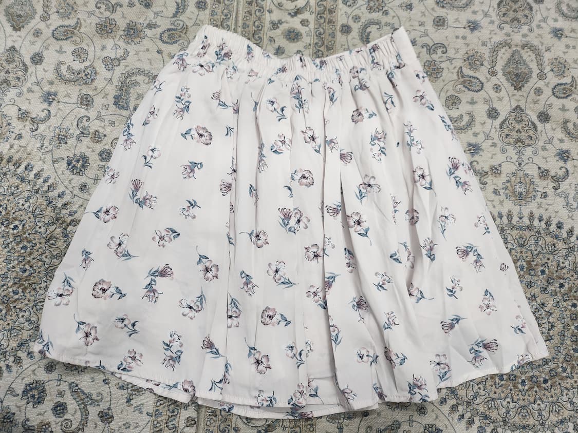 어스뮤직 플로럴 큐롯 팬츠(치마바지) F 상품이미지3