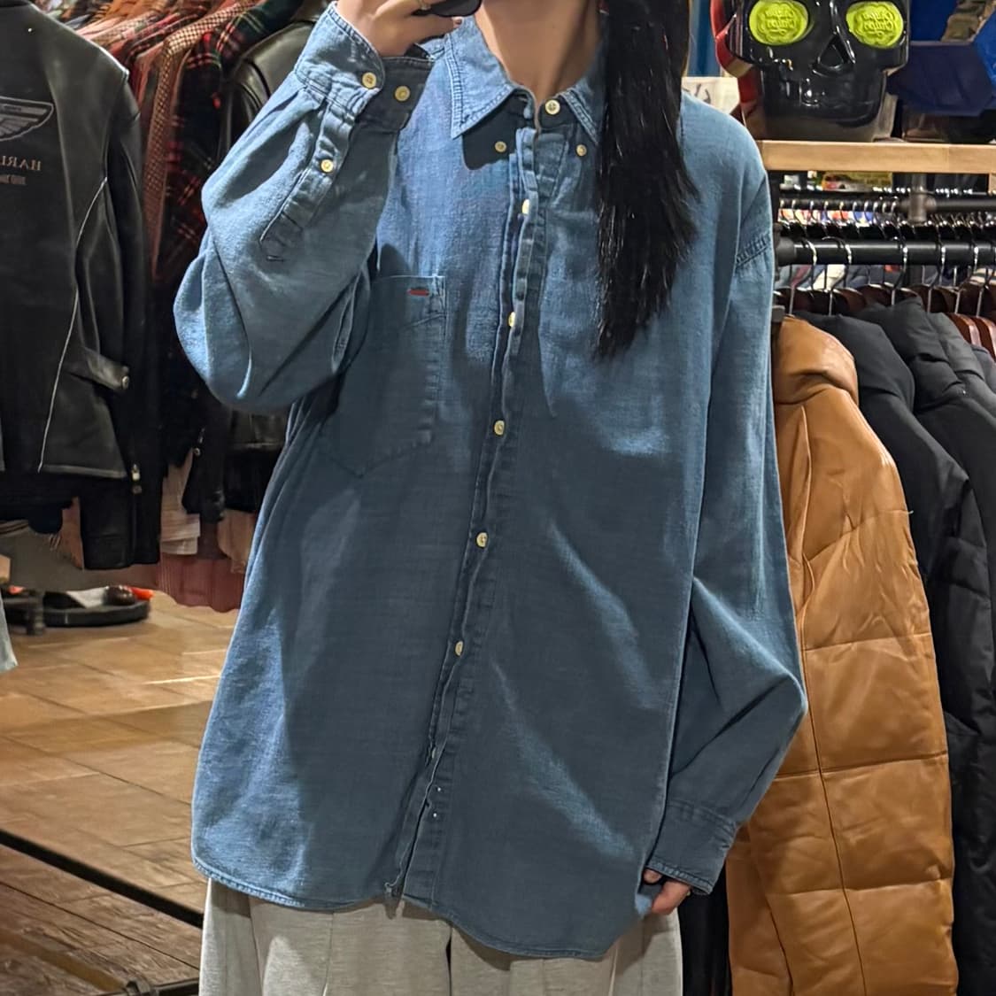 [HI] Carhartt 칼하트 긴팔셔츠 블루 상품이미지2
