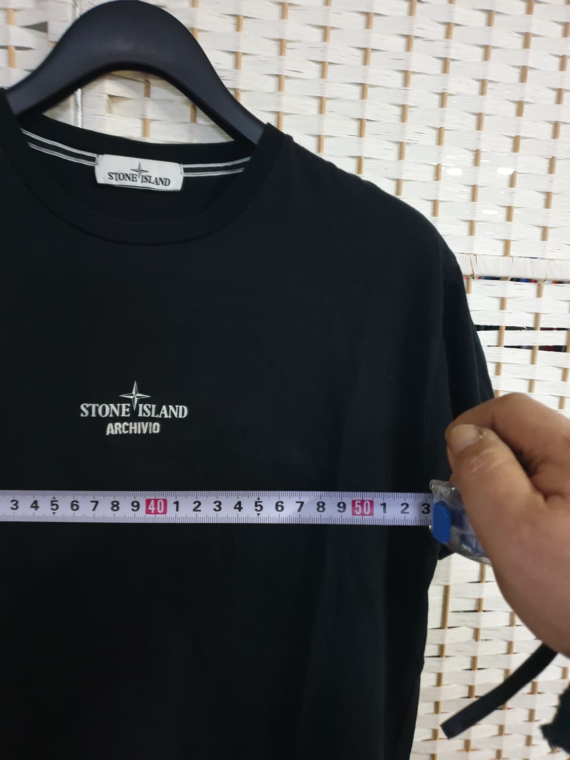 스톤아일랜드 ARCHIVIO 블랙 반팔티 105 상품이미지5