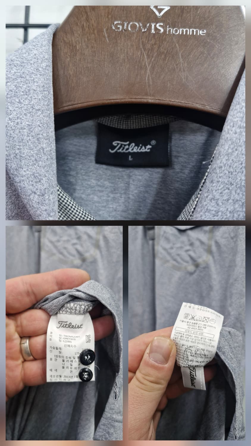 100L 타이틀리스트 기능성 카라 반팔티. 상품이미지8