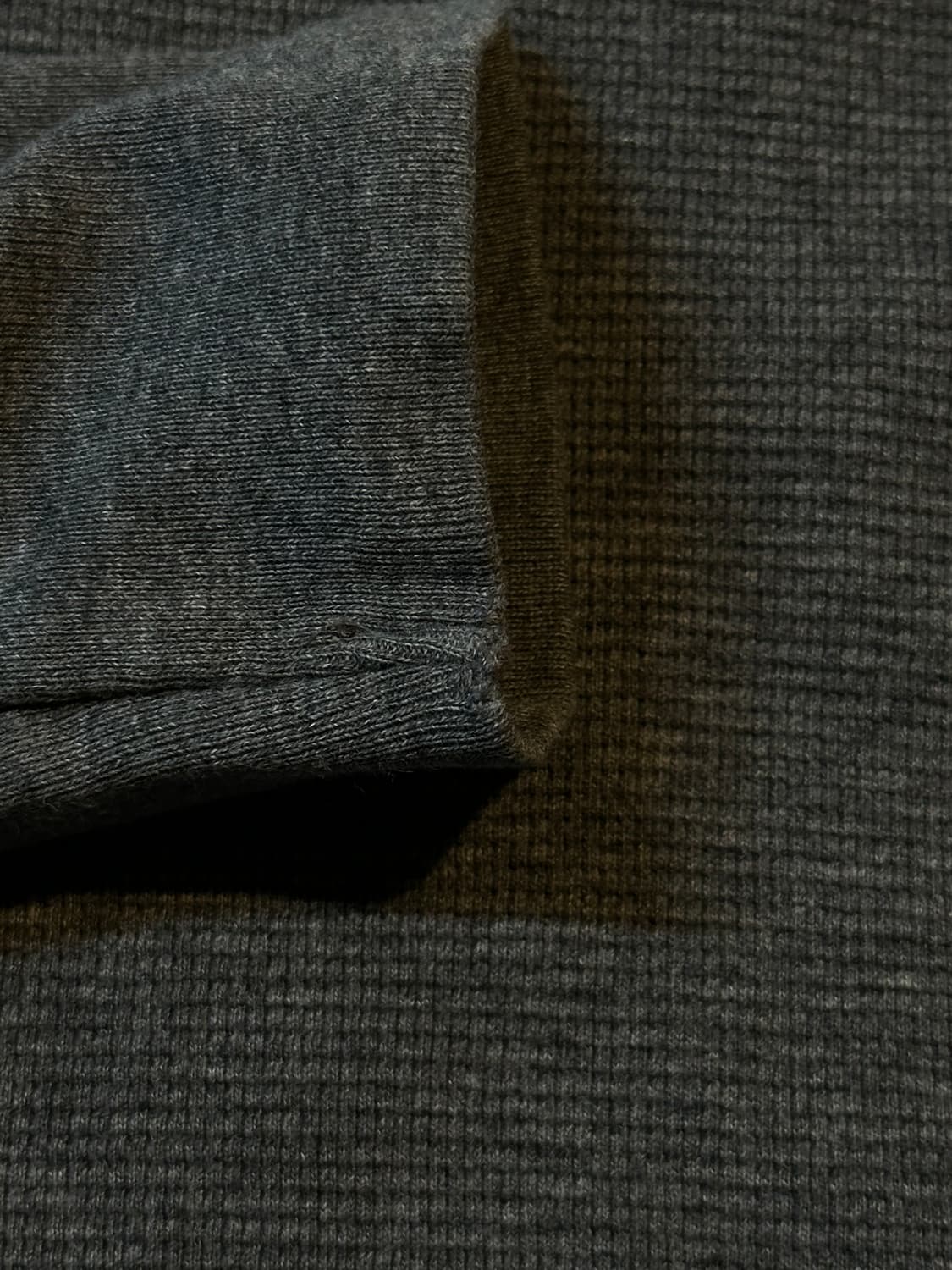 폴로 랄프로렌 POLO 와플 니트 롱슬리브 긴팔 차콜 상품이미지4