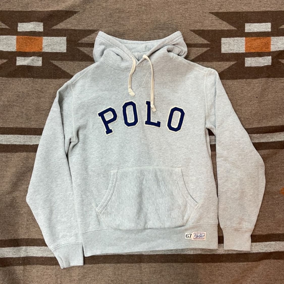 [95] 폴로 기모 자수 후드티 상품이미지1