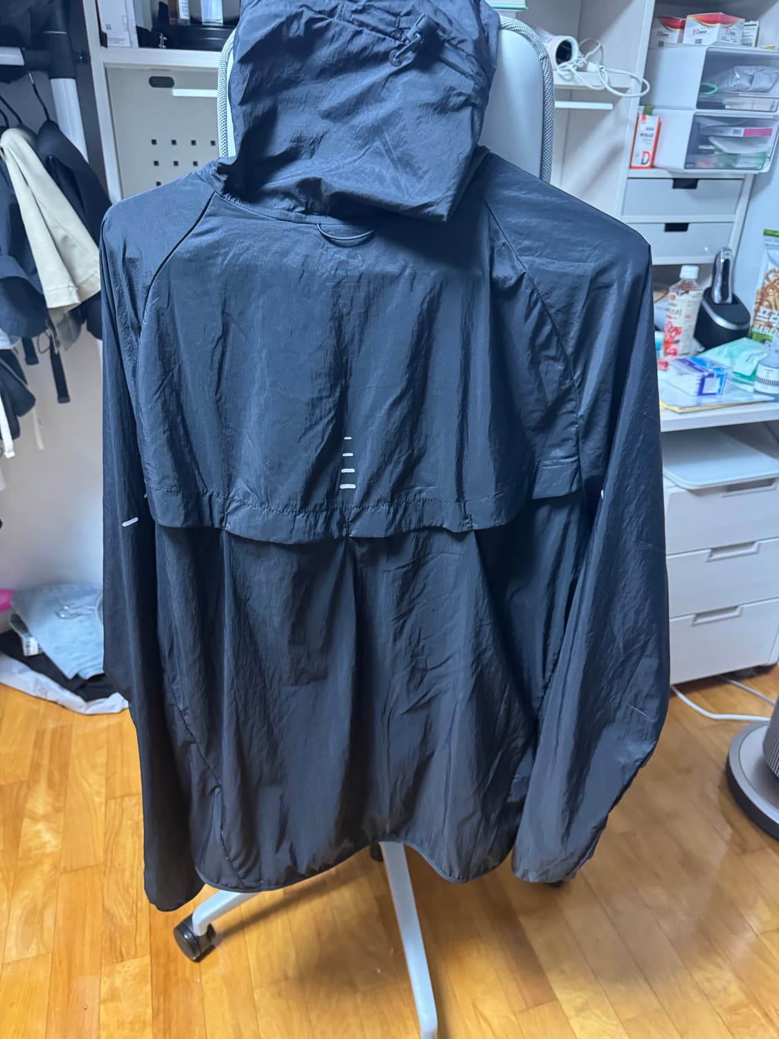 나이키 후드 바람막이 블랙 XL 상품이미지2