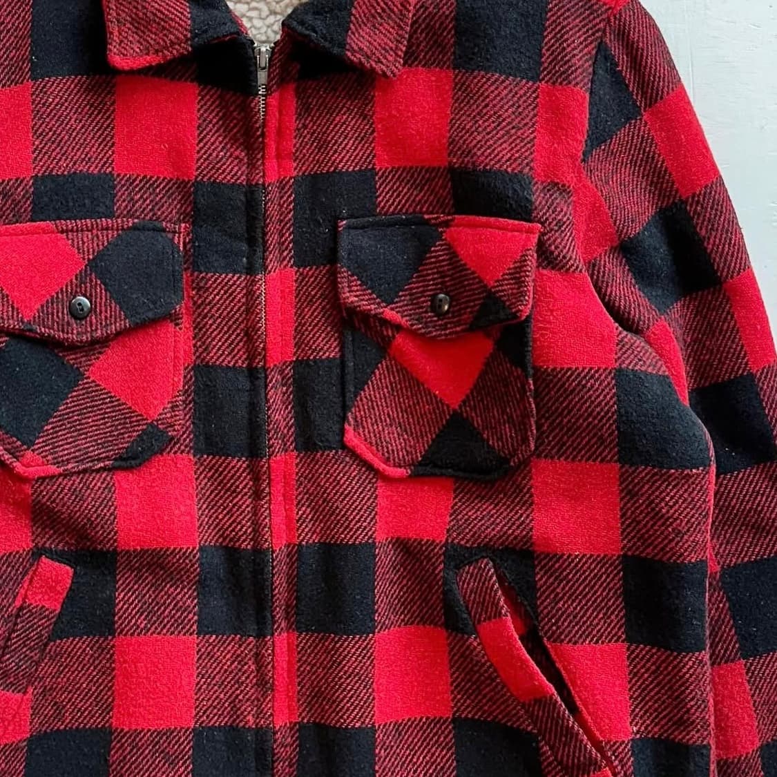 90‘s U.S.A cal craft 버팔로 자켓 상품이미지6