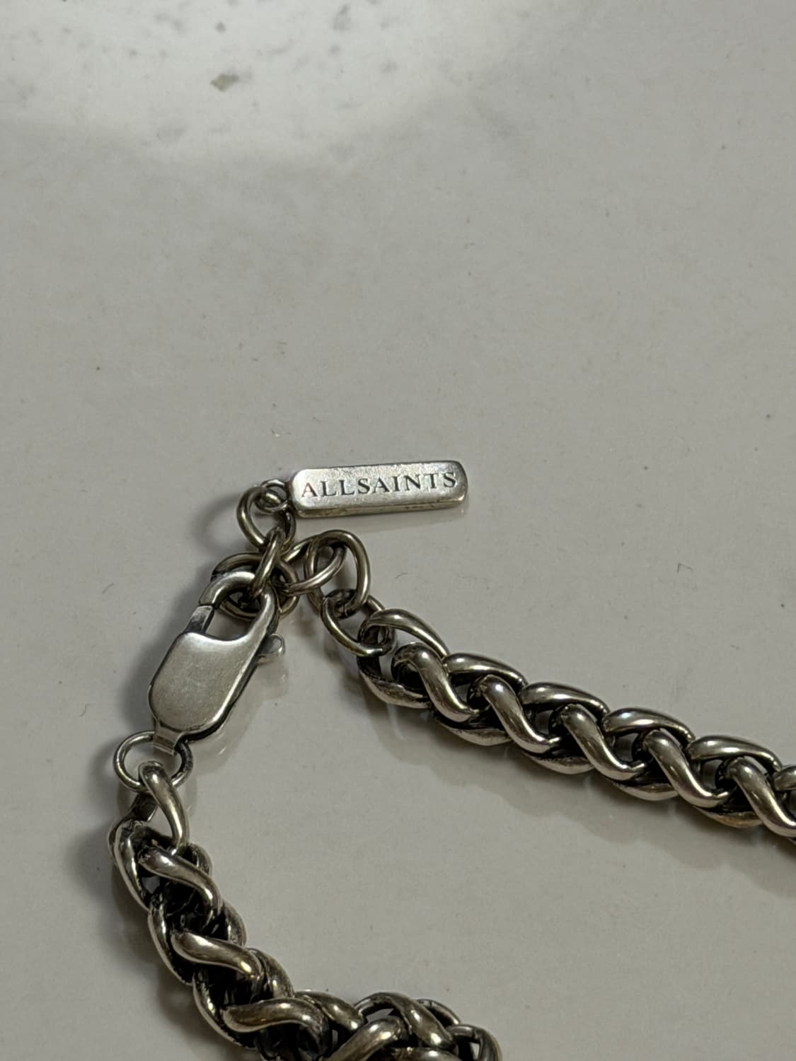 올세인츠 드래곤 체인 스털링 실버 팔찌 상품이미지3
