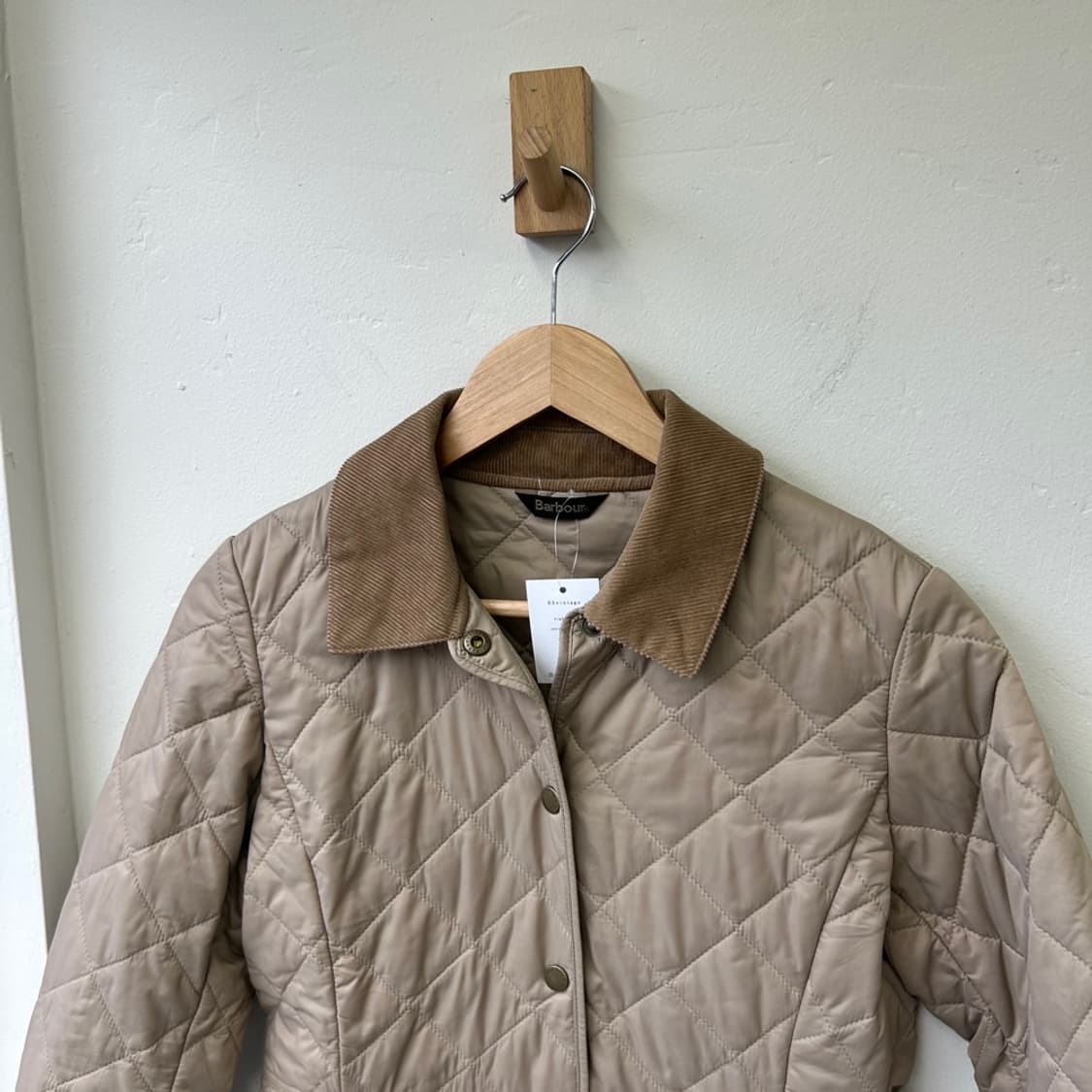 15300 - 바버 넥 코듀로이 퀄팅 자켓 상품이미지1