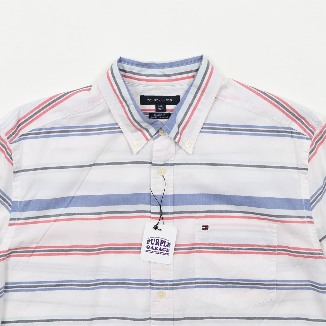 타미힐피거 스트라이프 반팔 셔츠 a249 상품이미지3