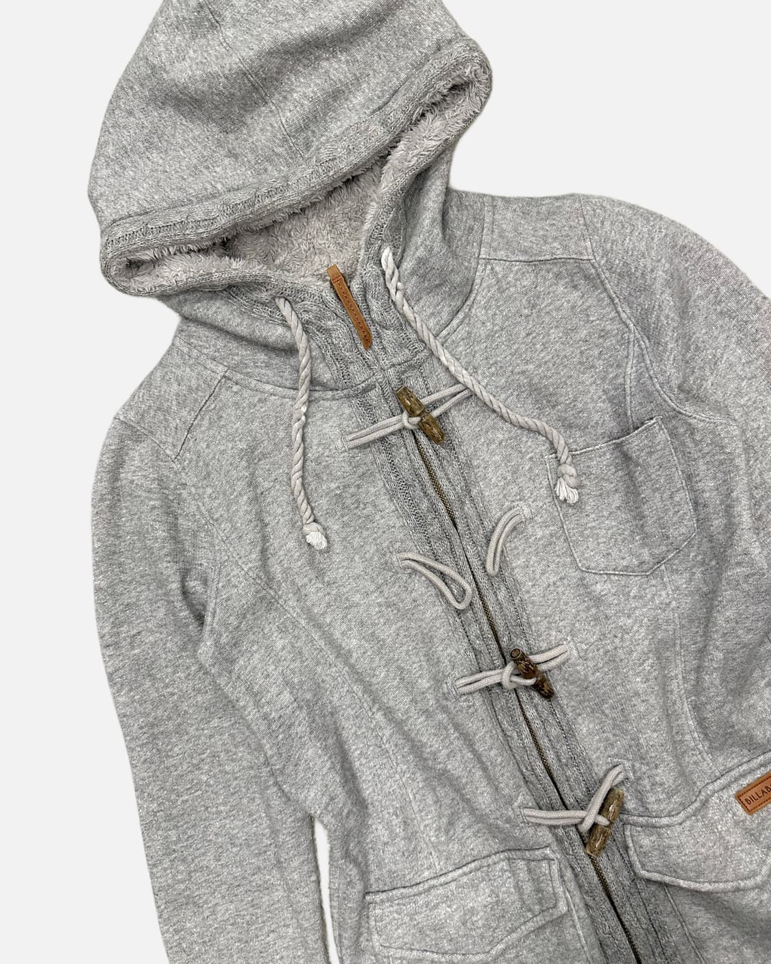 BILLABONG grey duffle hood zip-up 상품이미지3
