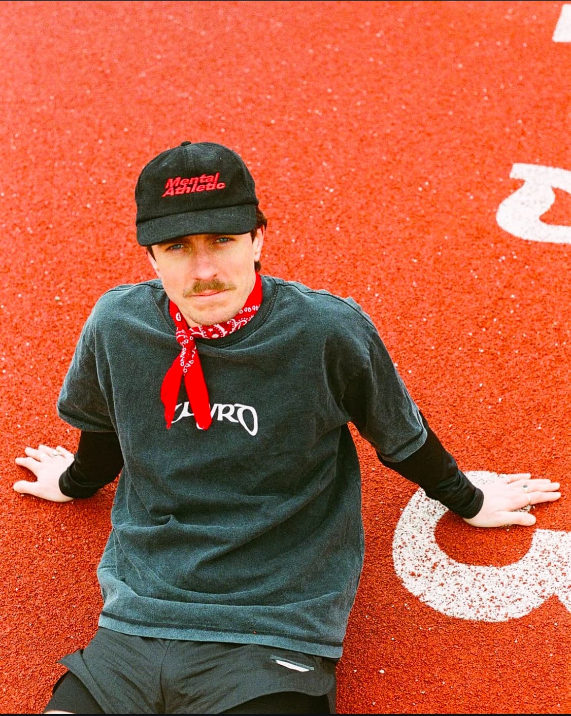 mental athletic 코듀로이캡 검/빨 상품이미지4