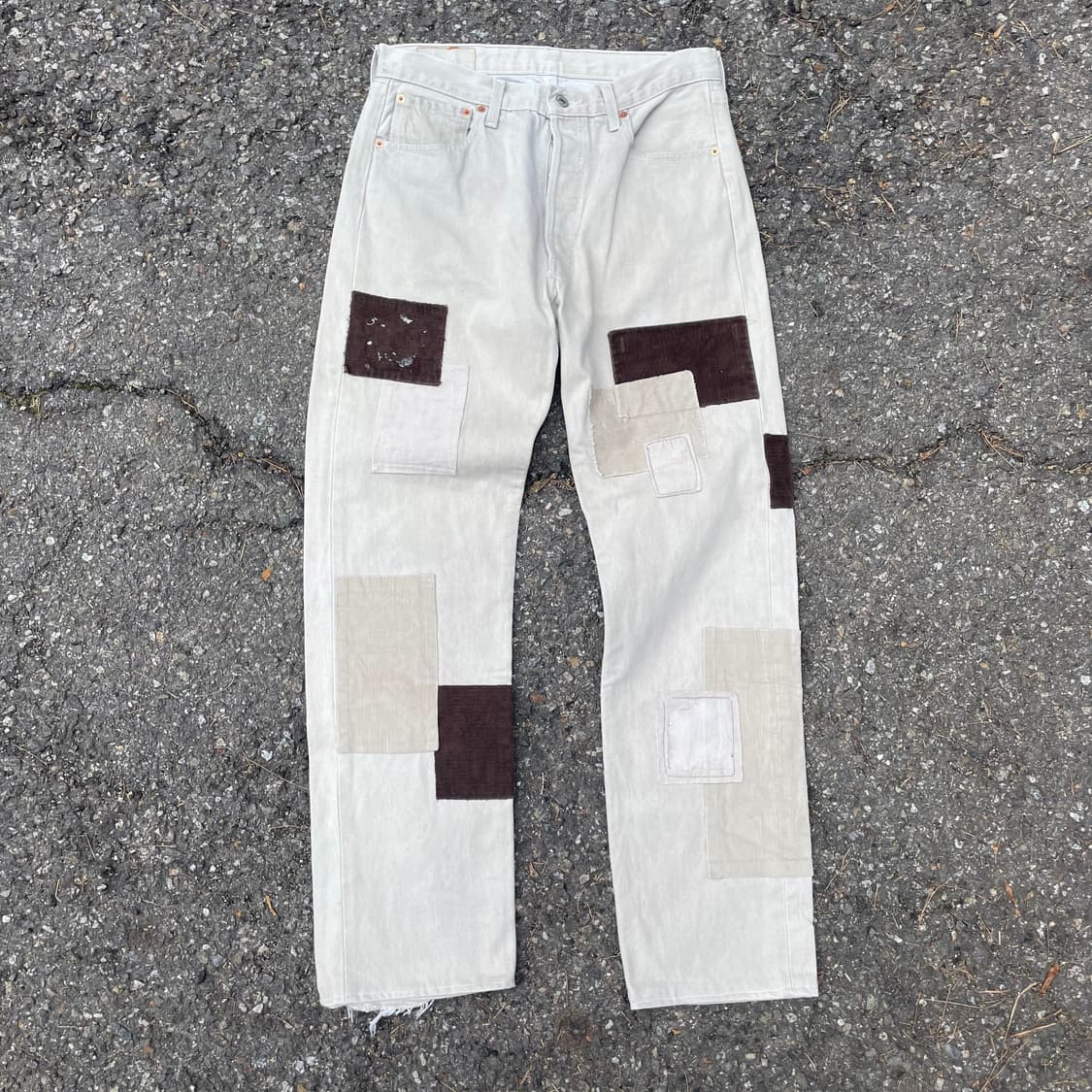 리바이스 501 패치워크 커스텀 팬츠 34/36 상품이미지1