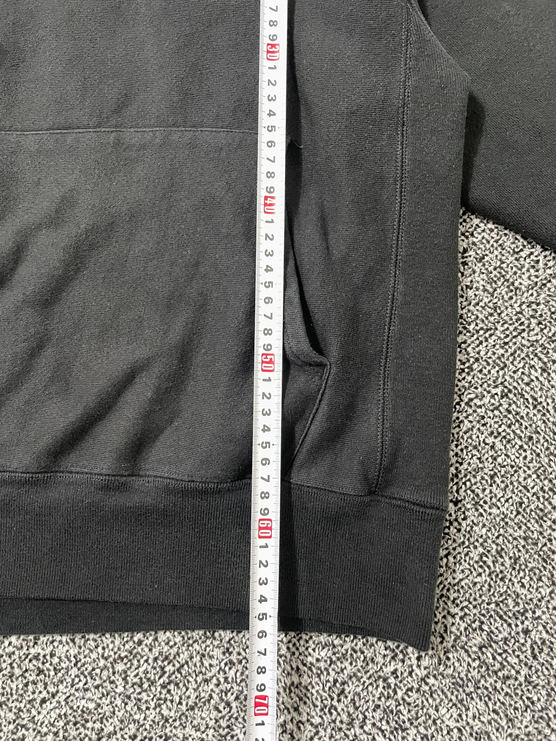 빈티지9. 챔피온 리버스위브 아플리케 빅로고 후드티셔츠 블랙 스웻셔츠 상품이미지7