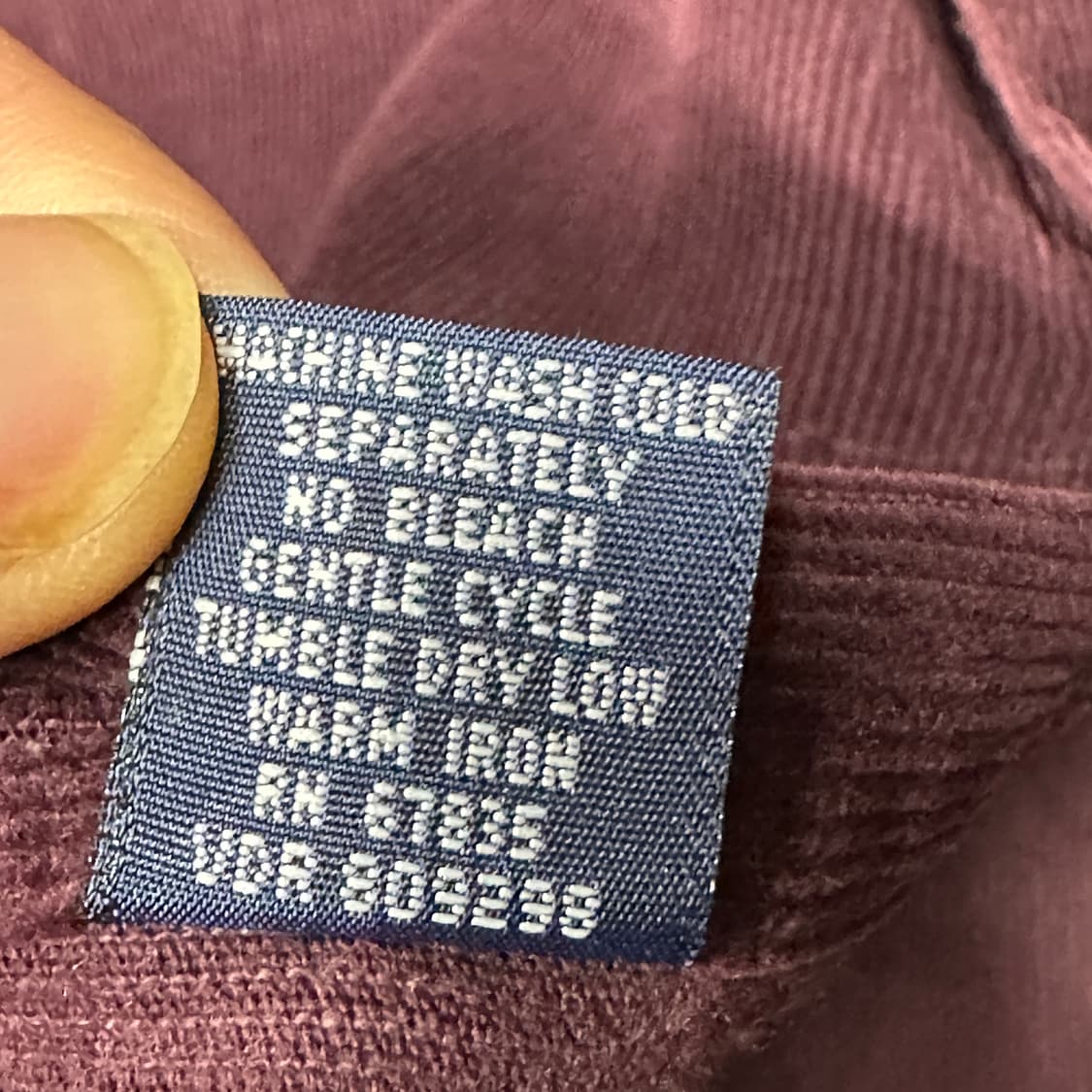 폴로랄프로렌 코듀로이 버건디 셔츠 XL 상품이미지4