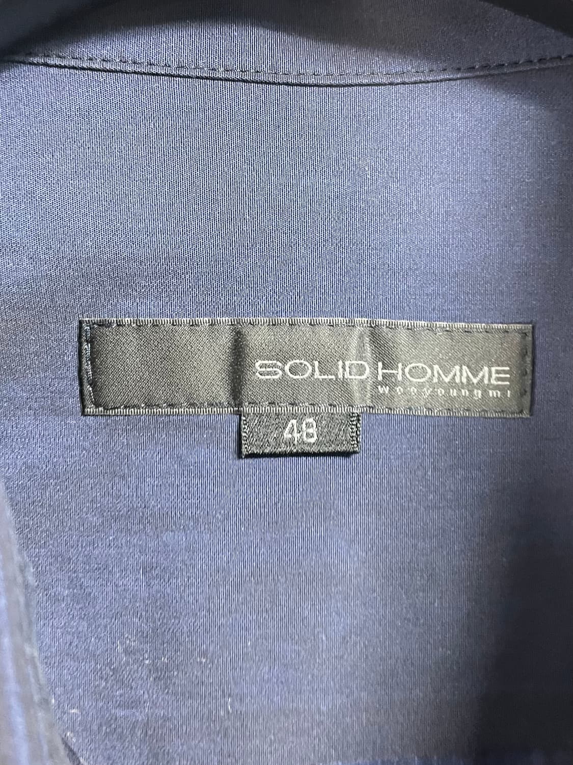 솔리드옴므 긴팔 네이비 셔츠 (on.208)   상품이미지5