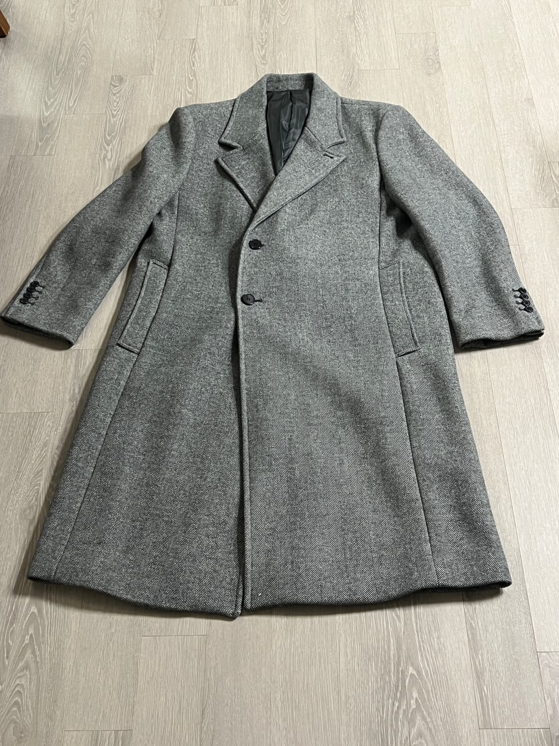 가먼트레이블 헤링본 코트 XL 상품이미지3