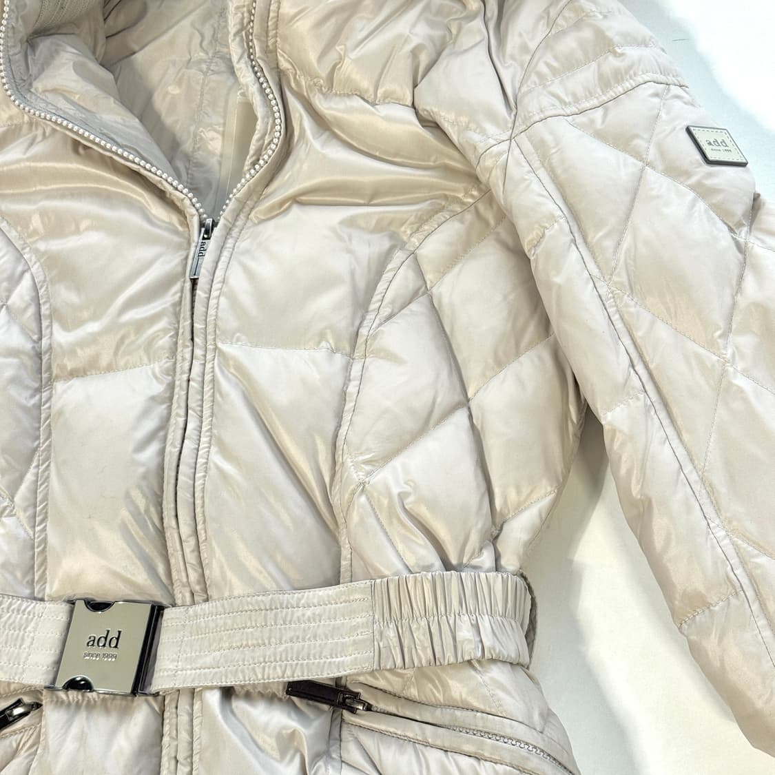 애드 add 라쿤 퍼 후드 구스 다운 패딩 상품이미지3