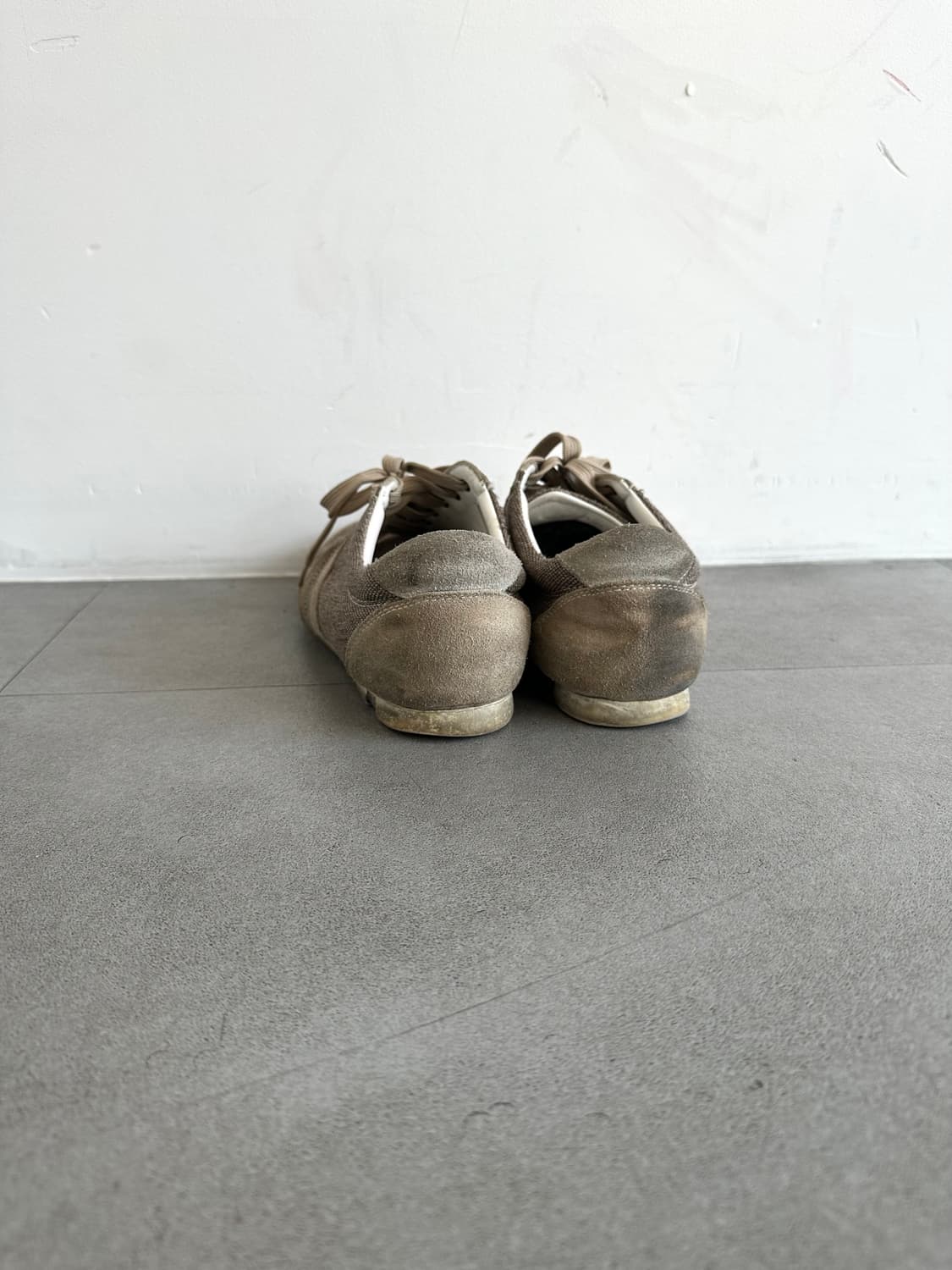 돌체앤가바나 2000s 베이지 레더 스니커즈 상품이미지5