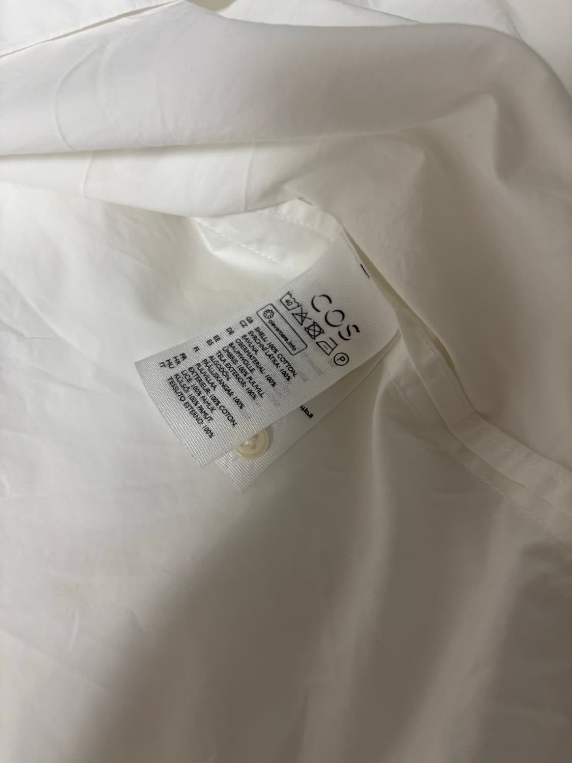Cos 화이트셔츠 셔츠 코스 셔츠 화이트남방 상품이미지8