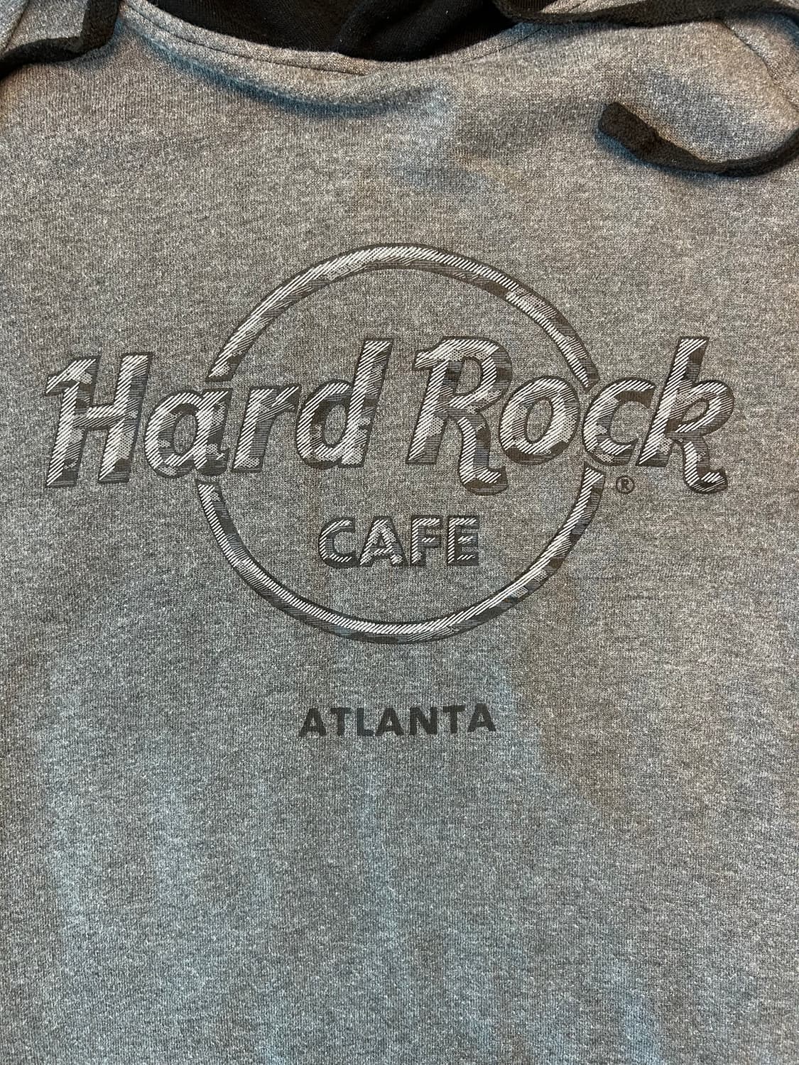 하드락(hardrock) 아틀란타 그레이블랙 배색 후드 상품이미지2