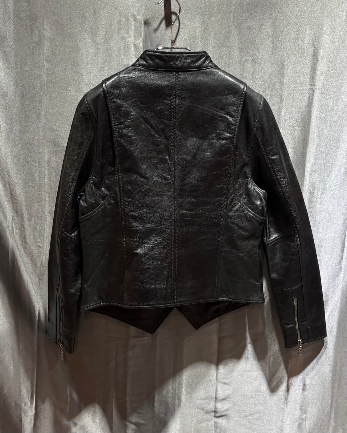 M Harley-Davidson 할리데이비슨 각인 지퍼 블랙 레더자켓 상품이미지3