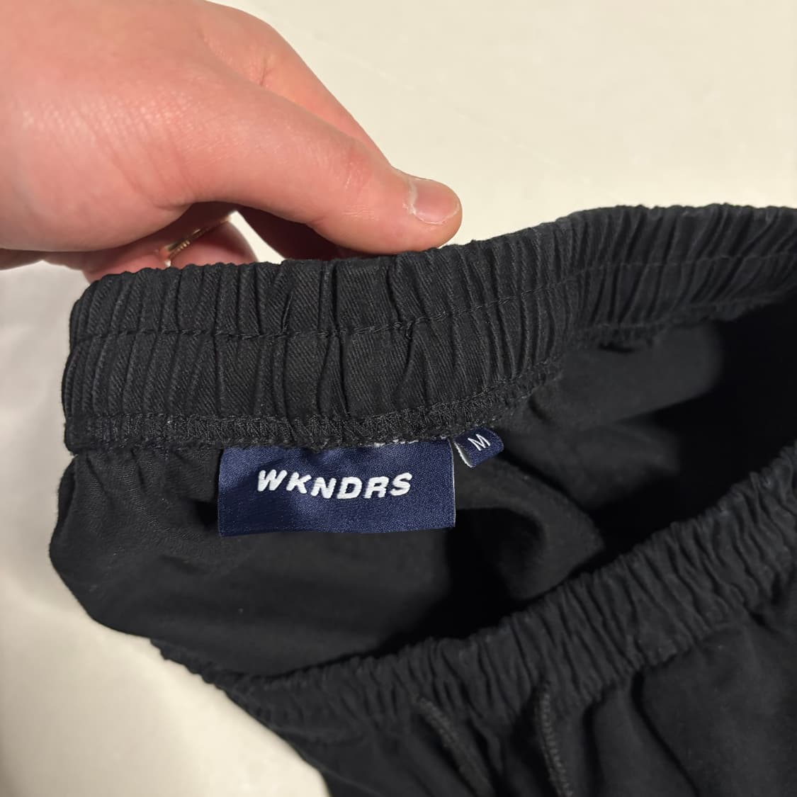 정품 위캔더스 로즈팬츠 장미 자수 블랙 밴딩 바지 상품이미지9