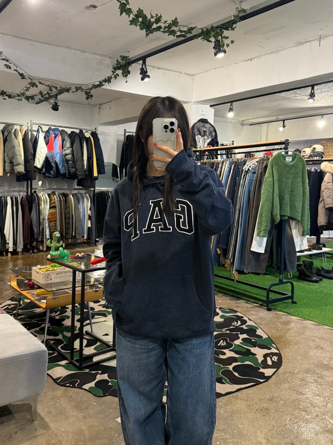 GAP 갭 후드티 네이비 상품이미지5