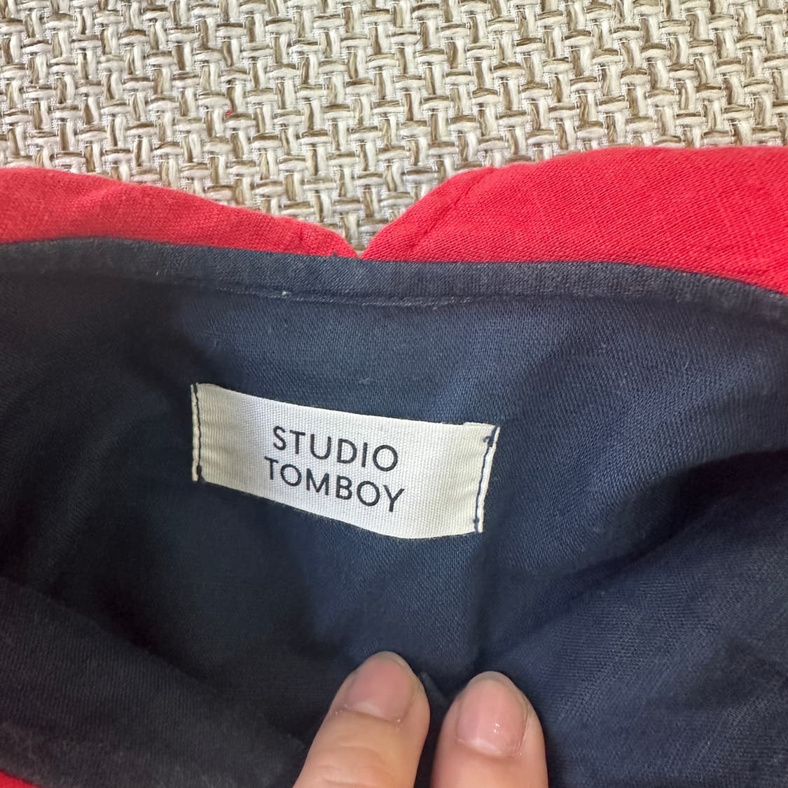 F 스튜디오톰보이 포인트 린넨 블라우스 0415D 상품이미지2