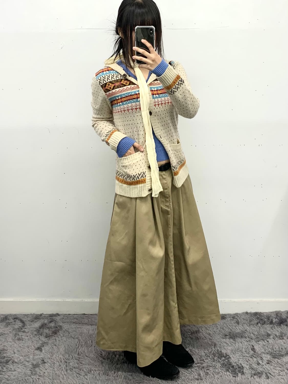 모리 노르딕 후드 가디건 상품이미지2