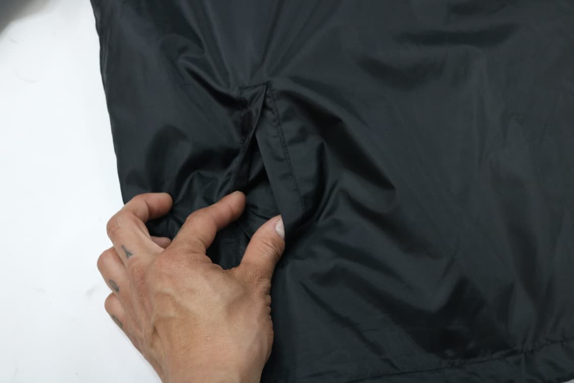 PRO-ACT 프로액트 블랙 퀼팅 안감 하프 집업 아노락 후드 (L) 상품이미지5