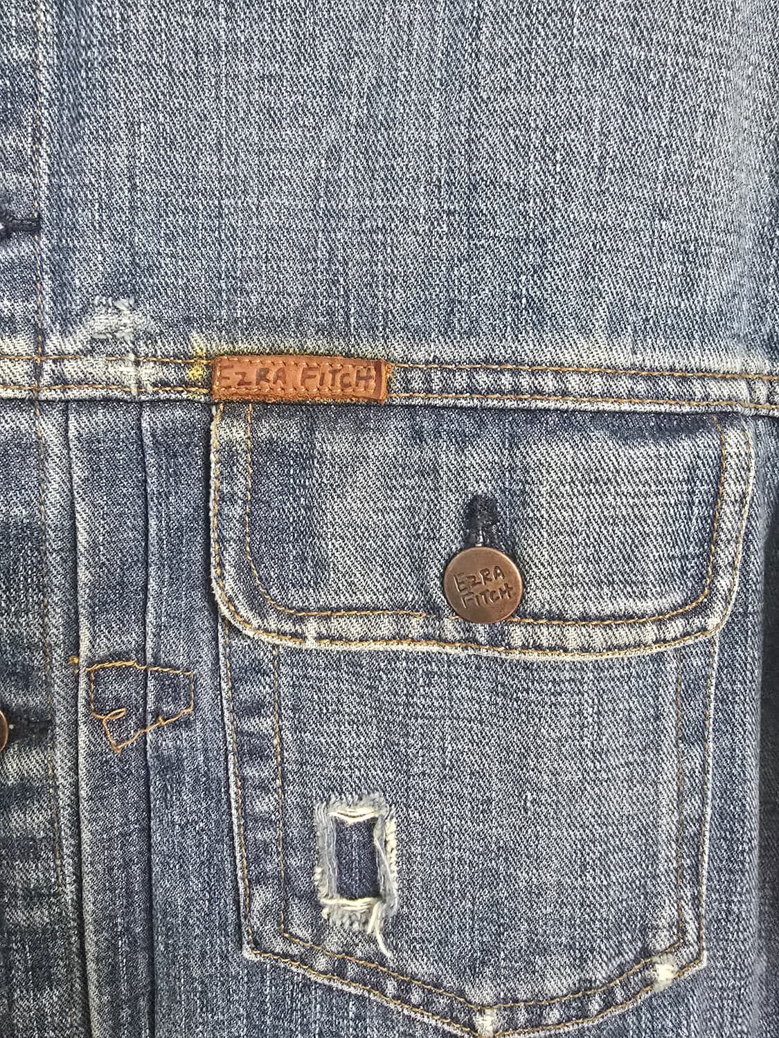 (L.100)[EZRA FITCH] 에즈라피치 데님 빈티지핏 청자켓 상품이미지6