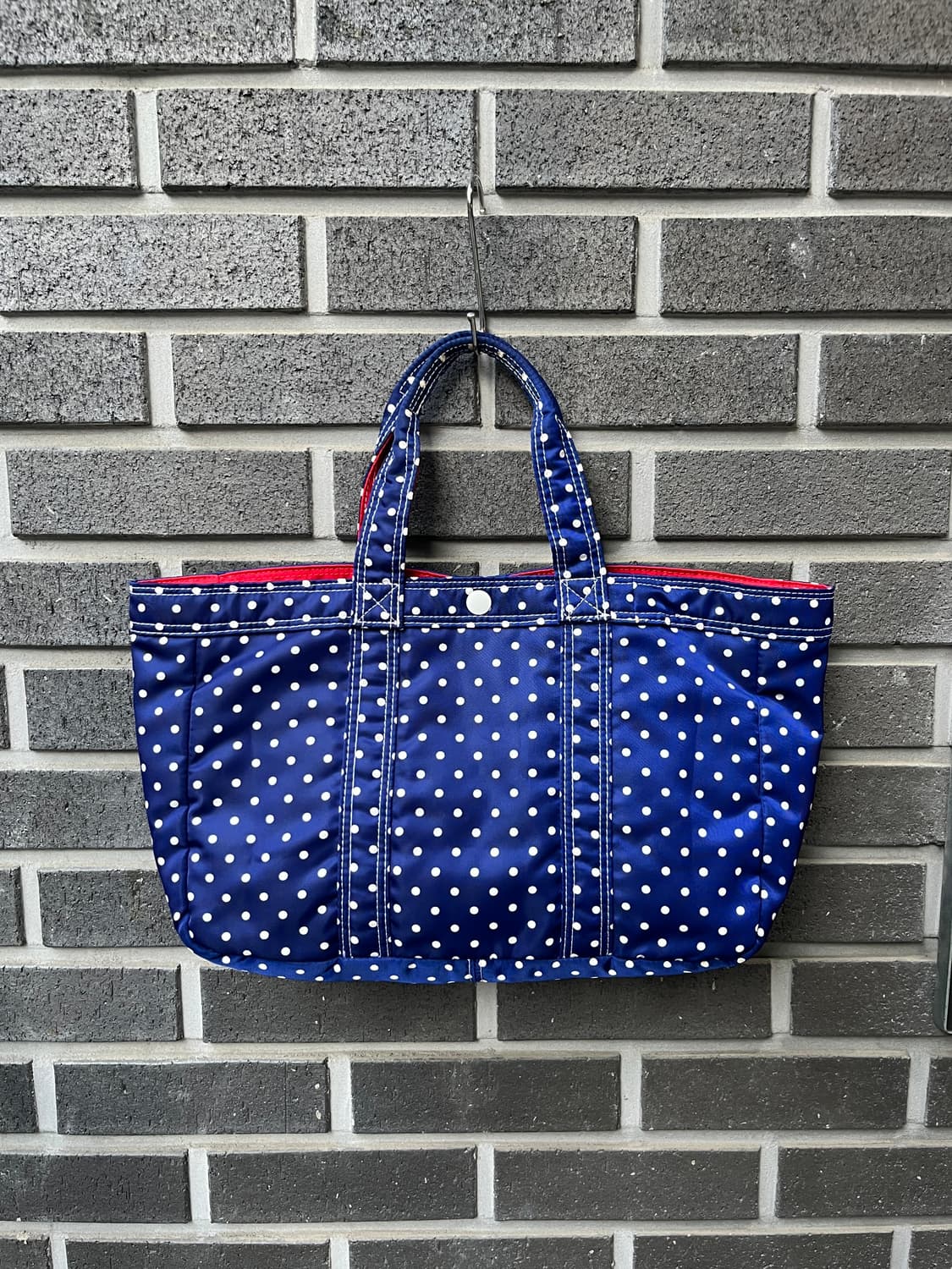 Porter x Hello kitty 포터x헬로키티 도트 토트백 블루 상품이미지4