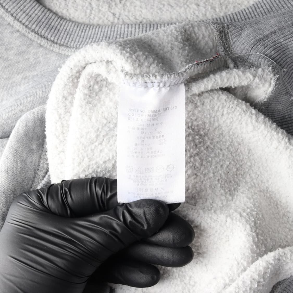 디키즈 로고 자수 기모 맨투맨 그레이 L 상품이미지6