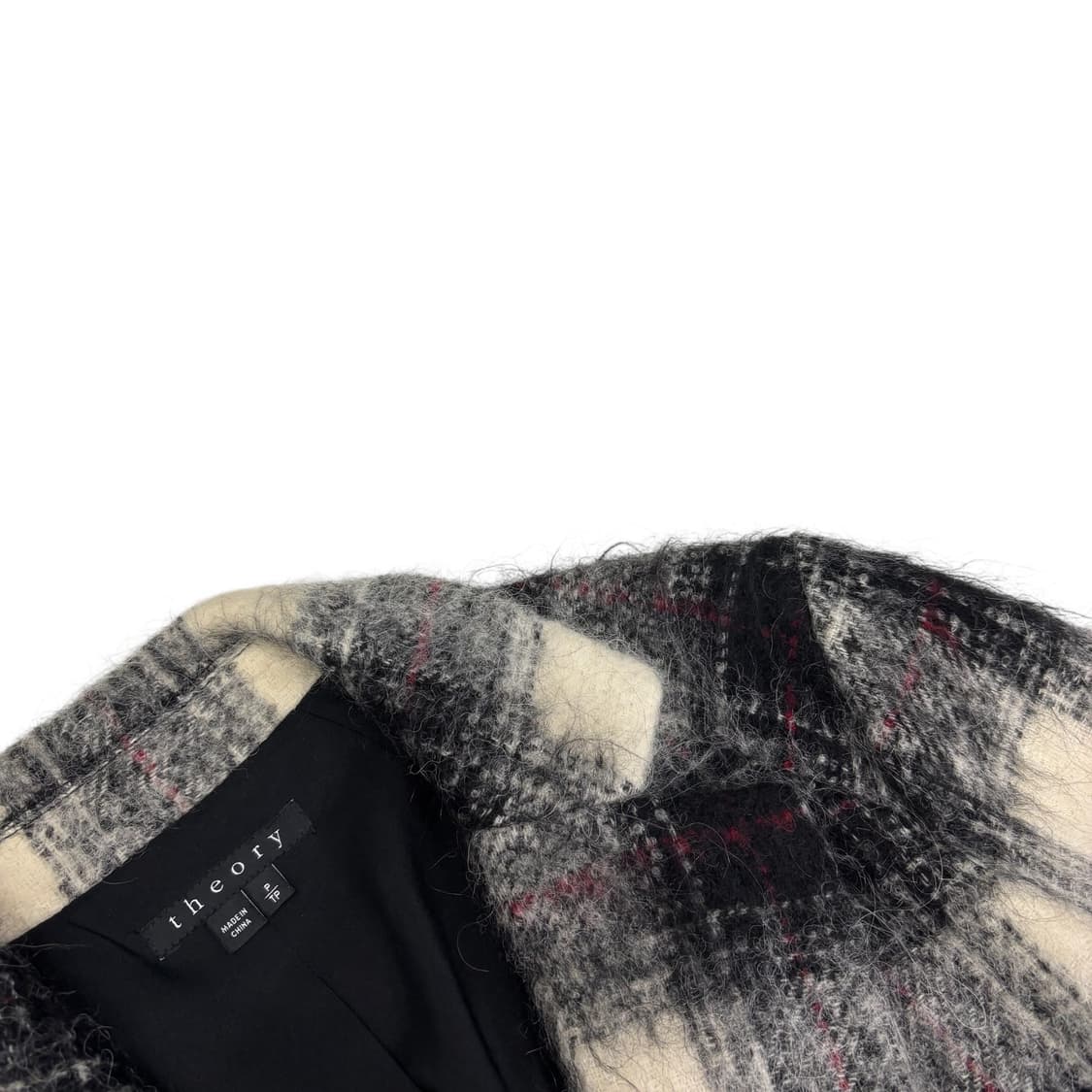 띠어리 Shaggy Plaid Coat 상품이미지3