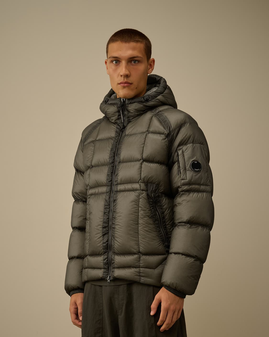 D.D. SHELL HOODED DOWN JACKET GUNMETAL 상품이미지4