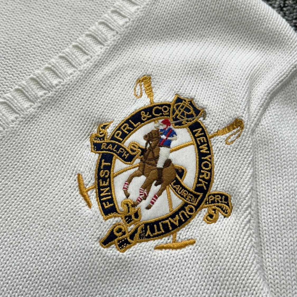 폴로 랄프로렌 스포츠 빅로고 화이트 니트  상품이미지3