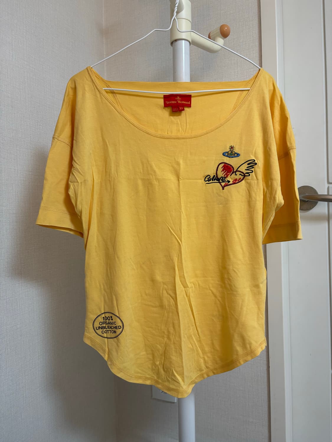 Vivienne Westwood 비비안 웨스트우드 옐로우 반팔 티셔츠 상품이미지1