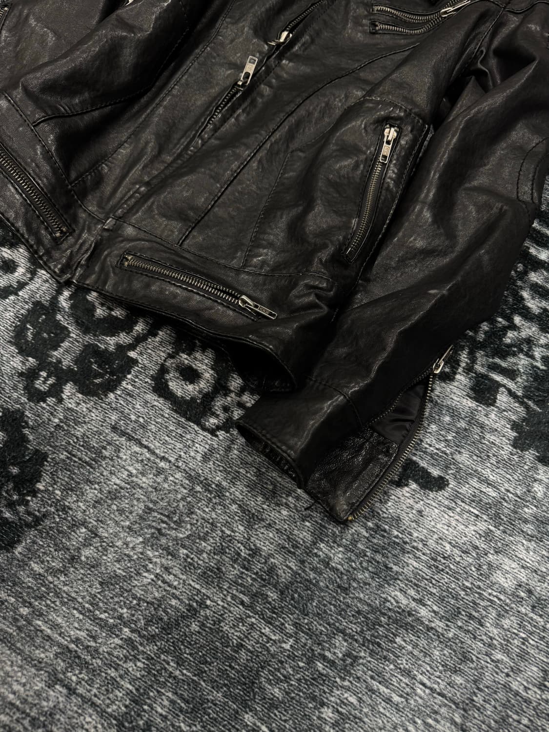 Gennaro 07aw lamb skin gimmick rider jac 상품이미지5