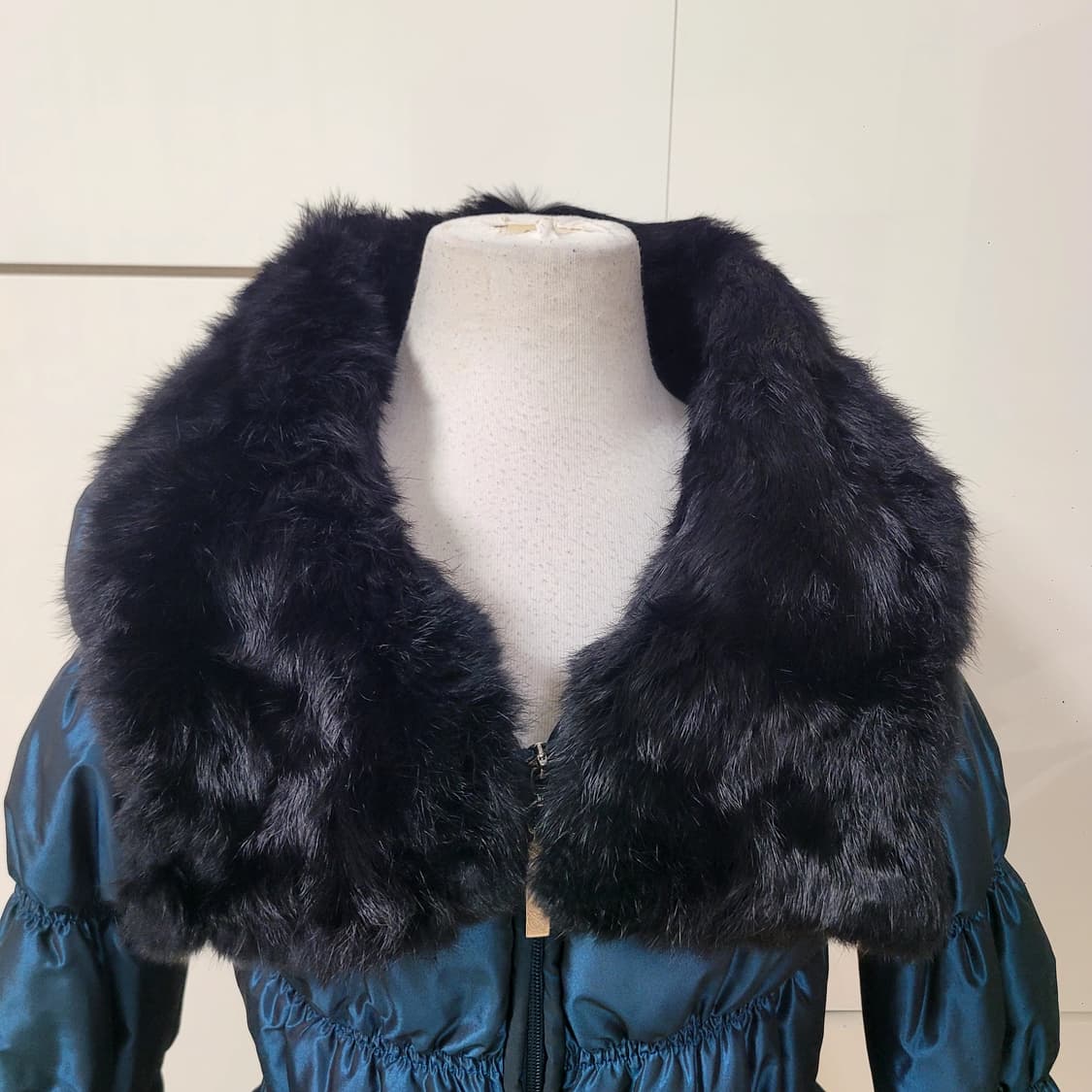 블루마린 블루걸 래빗퍼 패딩 상품이미지4