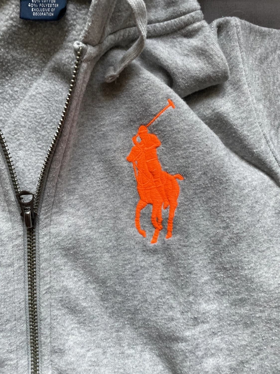 폴로 랄프로렌 빅포니 후드집업 그레이 상품이미지2