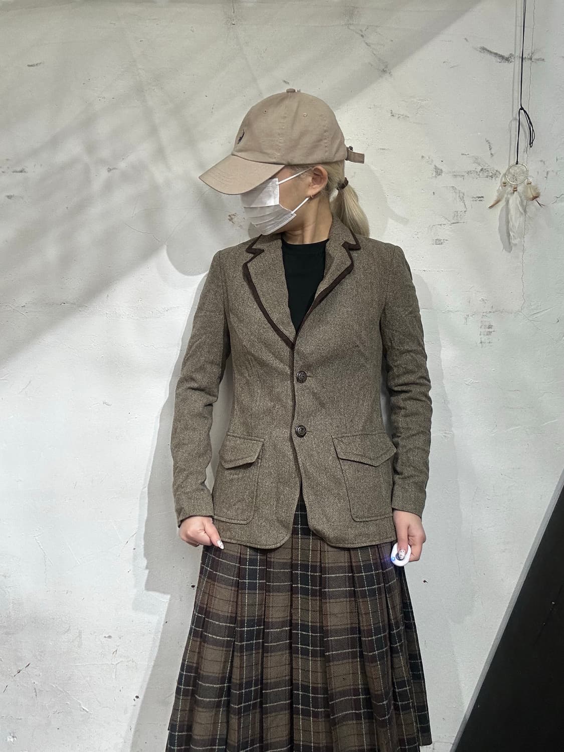 빈폴 브라운 캐시미어 모 블레이져 여성용 정장 자켓  상품이미지2