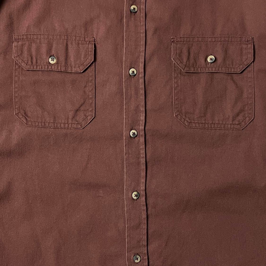 WRANGLER 랭글러 빈티지 브라운 코튼셔츠 A00400 상품이미지3