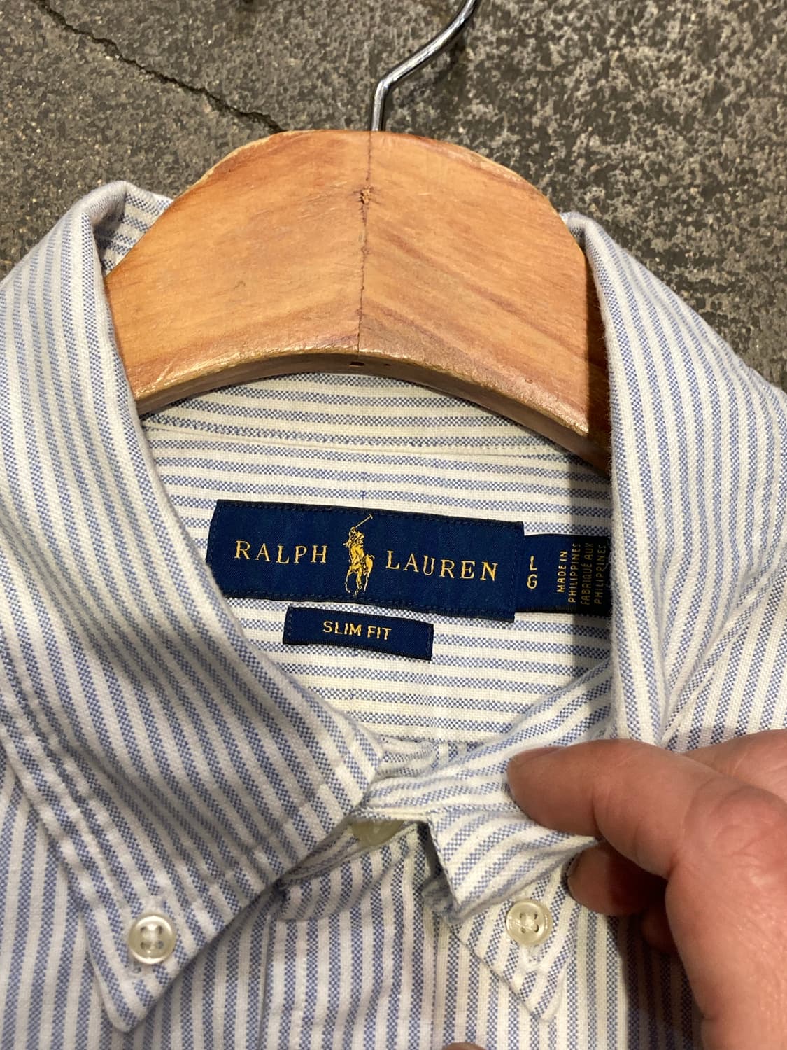 폴로 옥스포드 스트라이프 셔츠 상품이미지4