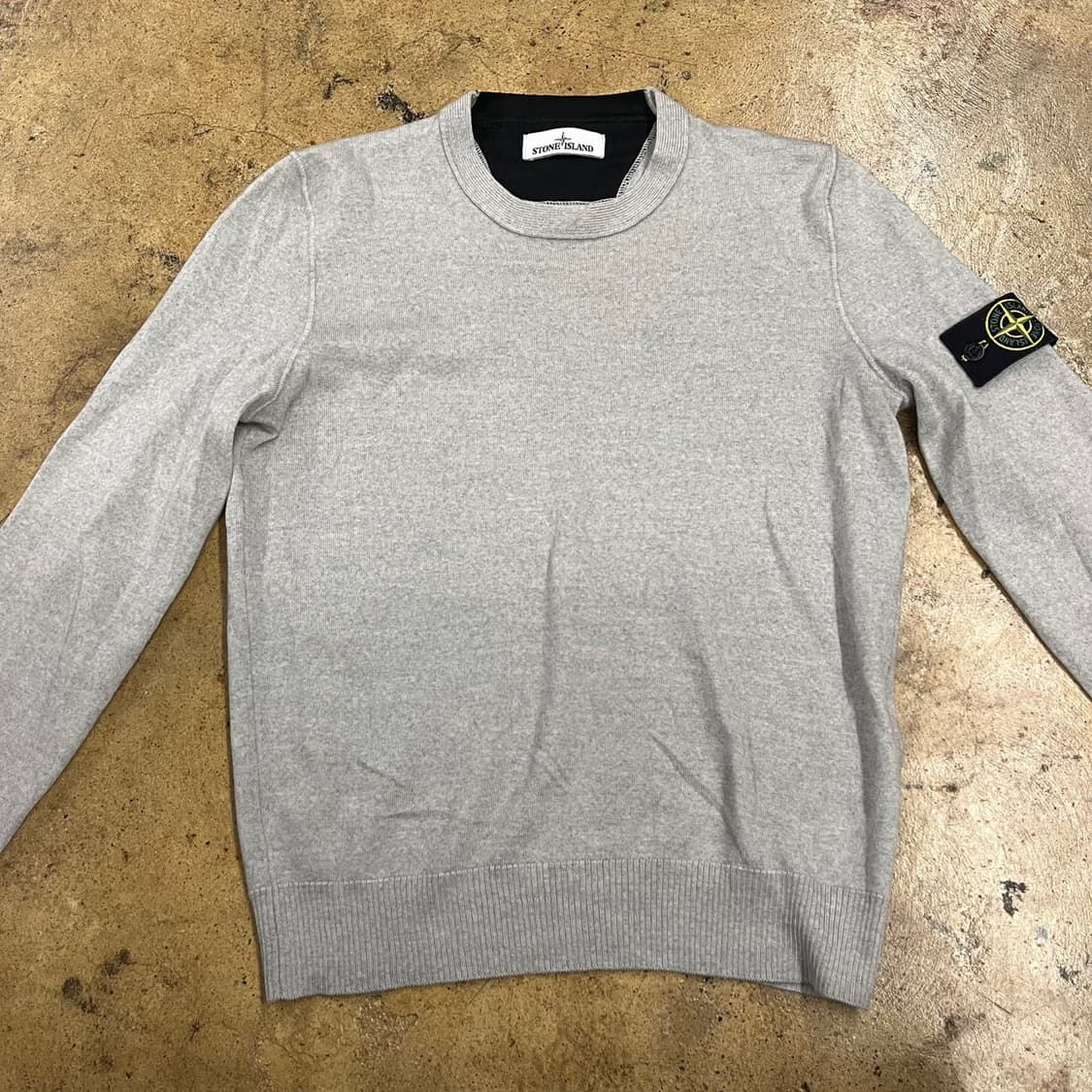 [정품/L] 스톤아일랜드 그레이 니트 맨투맨 b15 상품이미지3