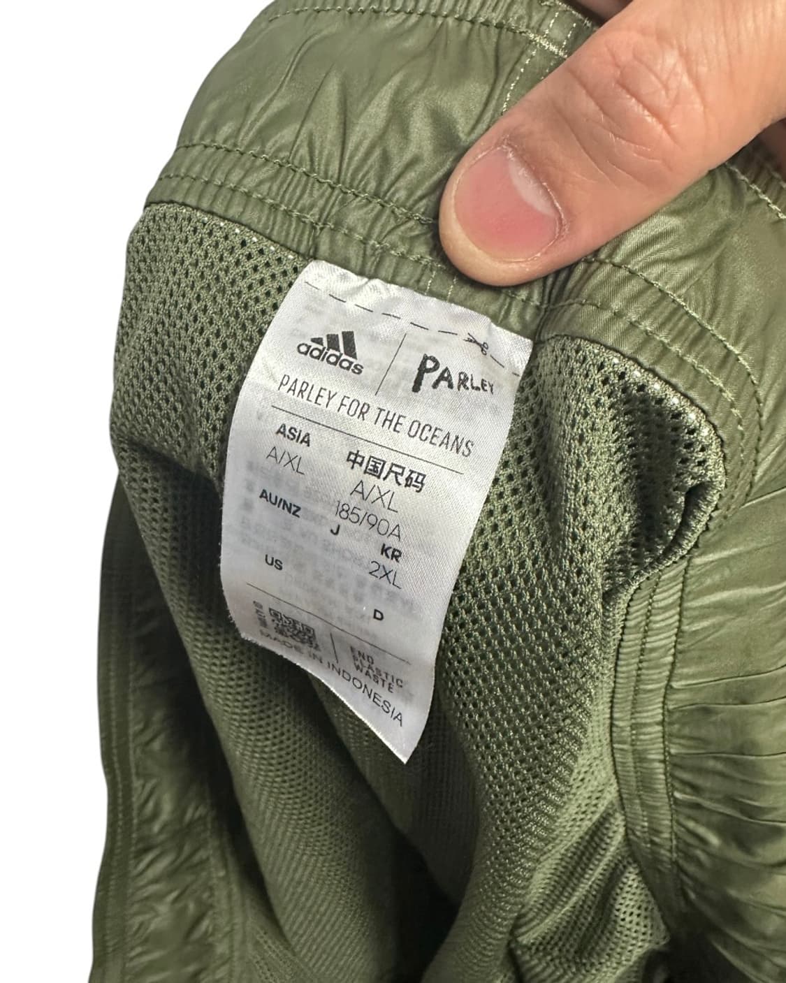 아디다스 x 팔리(Parley) 콜라보 나일론 쇼츠 올리브 2XL 상품이미지5
