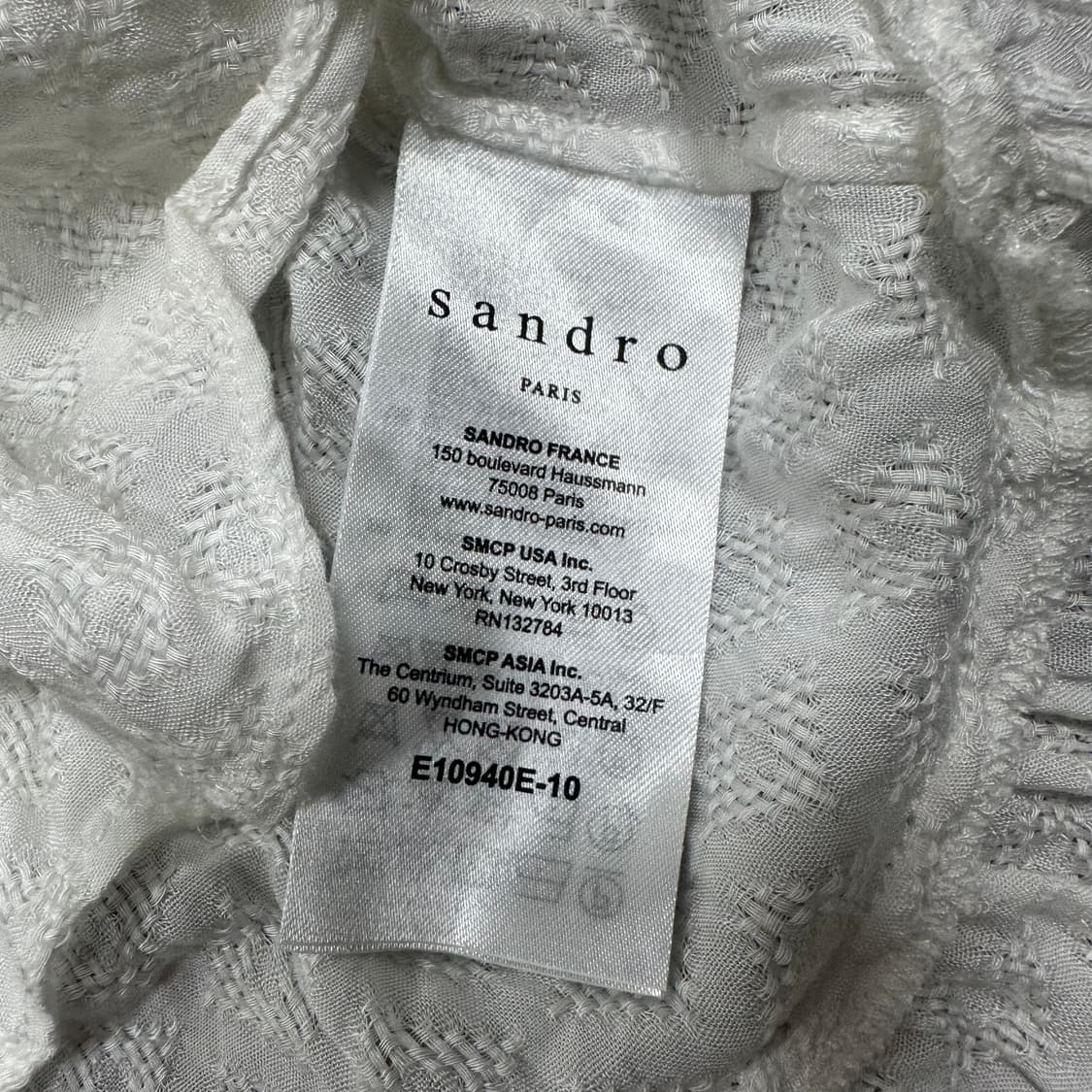 ✨ (바배) 산드로 레이스 페플럼 블라우스  상품이미지4