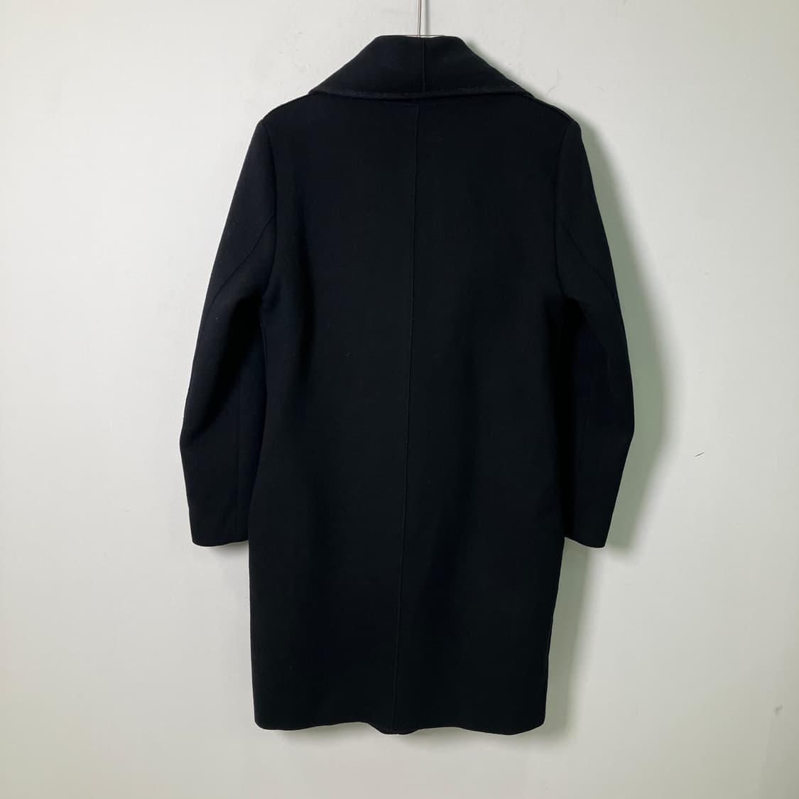 랑방 블랙 숄카라 코트 상품이미지2